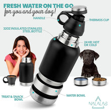 Load image into Gallery viewer, Portable Dog Water Bottle (Black)
