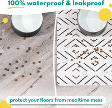 Load image into Gallery viewer, Large Crossed the Line Pet Food Mat