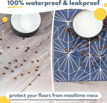 Load image into Gallery viewer, Large Blue Starburst Pet Food Mat