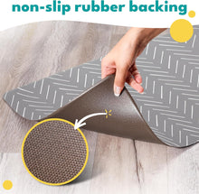 Load image into Gallery viewer, Large Gray Mud Cloth Pet Food Mat