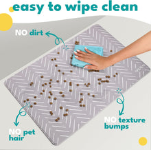 Load image into Gallery viewer, Large Gray Mud Cloth Pet Food Mat