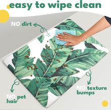 Load image into Gallery viewer, Large Banana Leaf Pet Food Mat