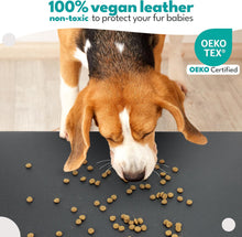 Load image into Gallery viewer, Large Noir Pet Food Mat