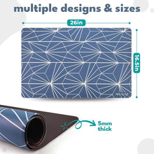 Load image into Gallery viewer, Large Blue Starburst Pet Food Mat