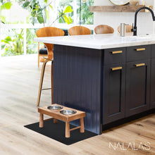 Load image into Gallery viewer, Large Noir Pet Food Mat