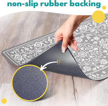 Load image into Gallery viewer, Large Gray Casablanca Pet Food Mat