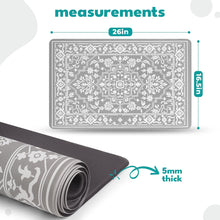 Load image into Gallery viewer, Large Gray Casablanca Pet Food Mat