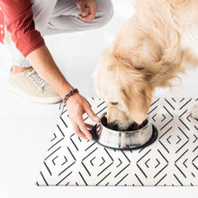 Load image into Gallery viewer, Large Crossed the Line Pet Food Mat