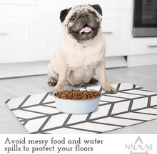 Load image into Gallery viewer, Herringbone Pet Food Mat
