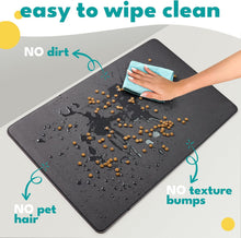Load image into Gallery viewer, Large Noir Pet Food Mat
