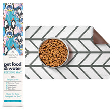 Load image into Gallery viewer, Herringbone Pet Food Mat
