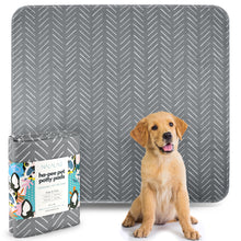 Load image into Gallery viewer, Gray Mud Cloth Pet Pee Pads - 2 Pack
