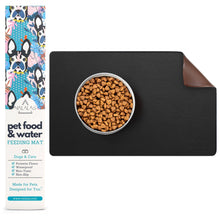 Load image into Gallery viewer, Noir Pet Food Mat
