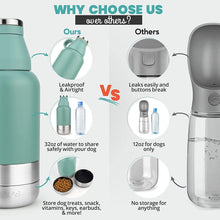 Load image into Gallery viewer, Portable Dog Water Bottle (Teal)
