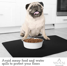 Load image into Gallery viewer, Noir Pet Food Mat
