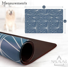 Load image into Gallery viewer, Blue Starburst Pet Food Mat
