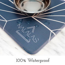 Load image into Gallery viewer, Blue Starburst Pet Food Mat
