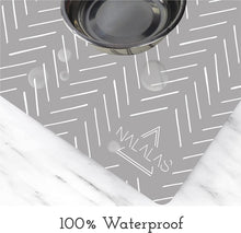 Load image into Gallery viewer, Gray Mud Cloth Pet Food Mat
