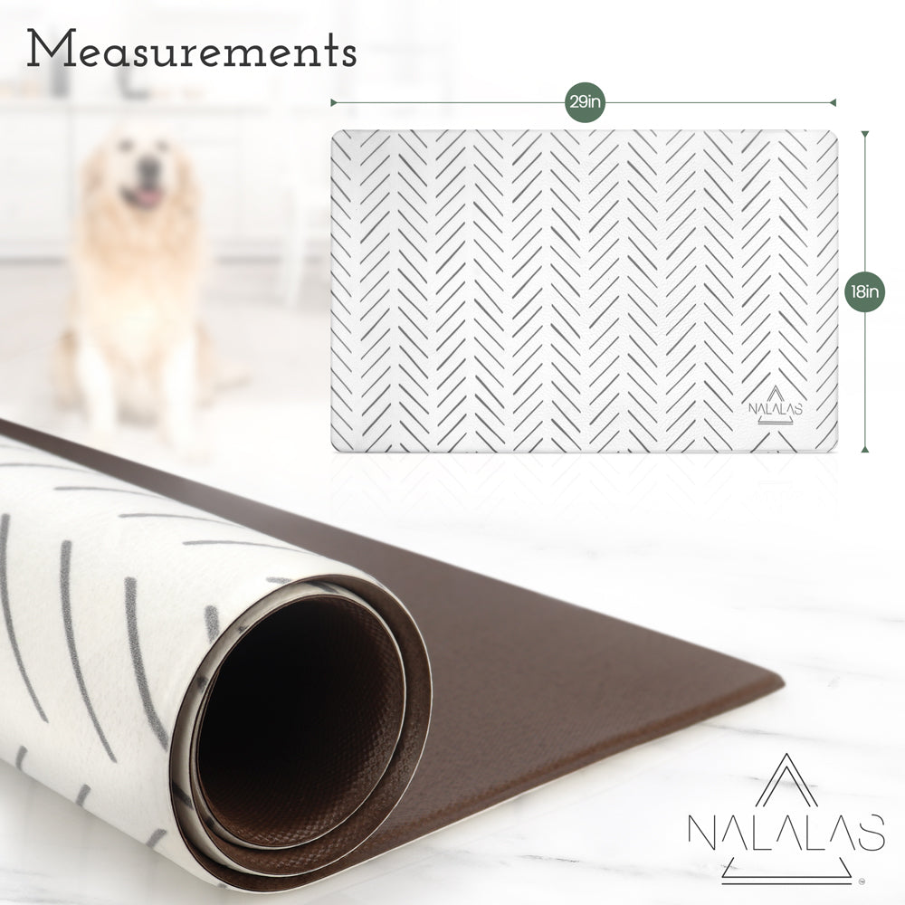 Gray Mud Cloth Pet Food Mat – NALALAS